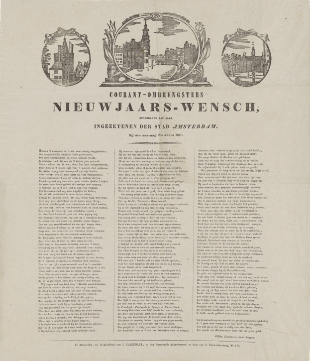 Alte Zeitung mit historischem Stadtbild, Text und Fotos