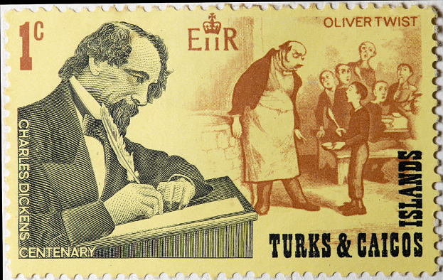 Eine Sammlung verschiedener Briefmarken.